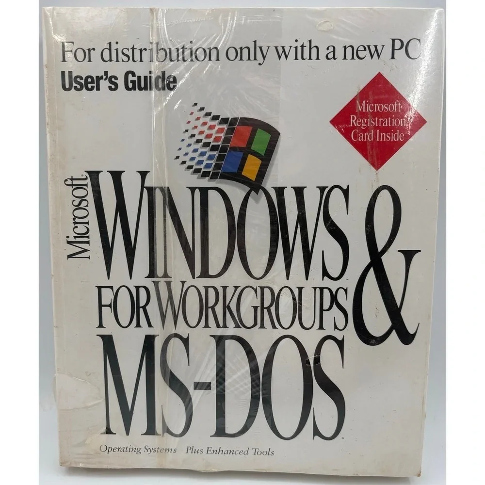 Microsoft Windows For WorkGroups &‎ MS-DOS User Guide Microsoft Vintage
